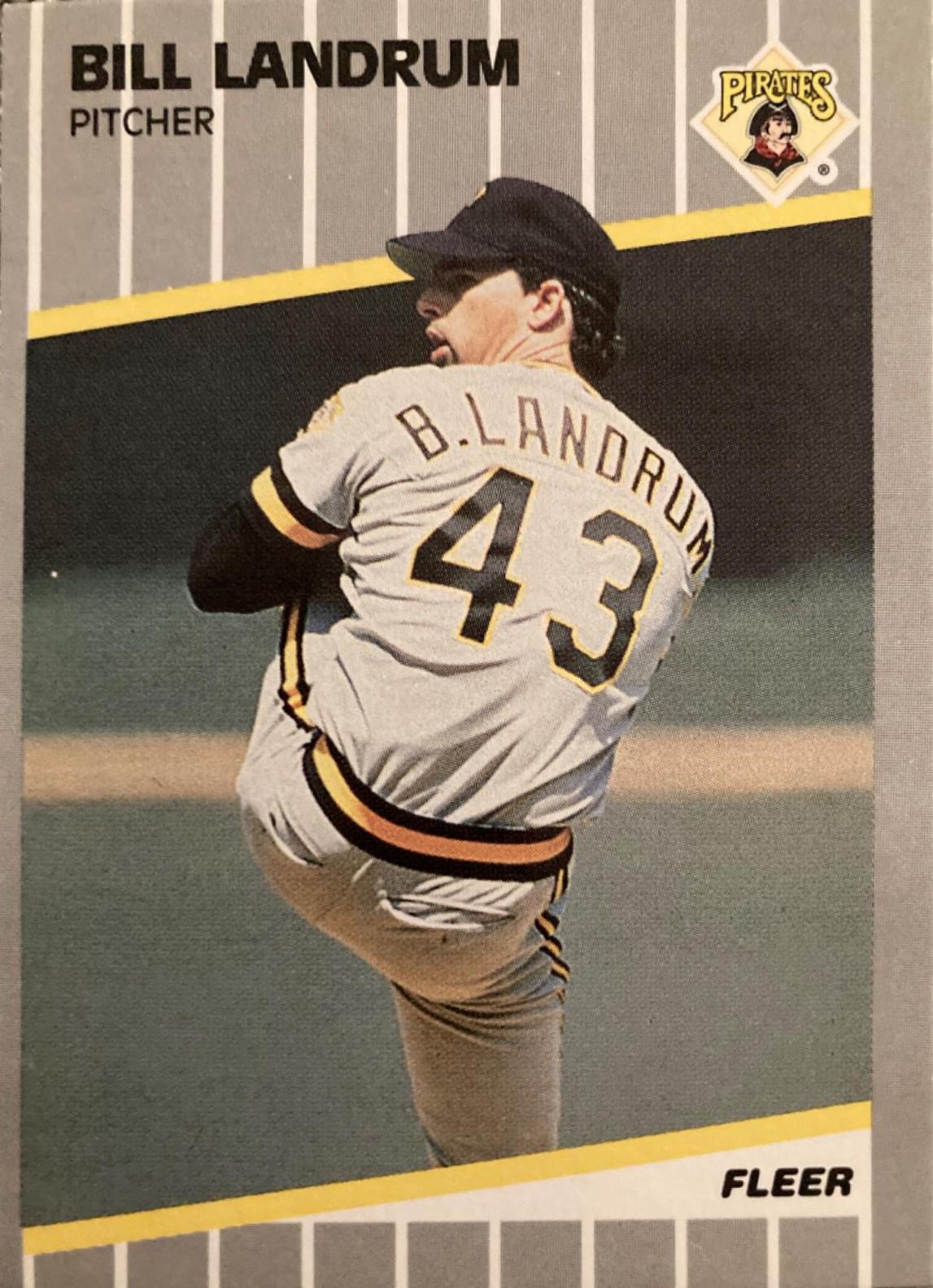 Bill Landrum #U-116 Baseball Cards 1989 Fleer Update