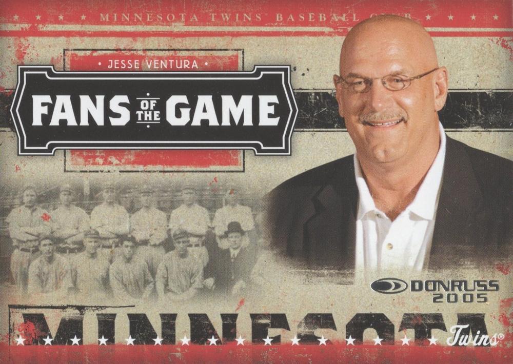 Jesse Ventura #FG-1 Baseball Cards 2005 Donruss Fans of Game Autograph