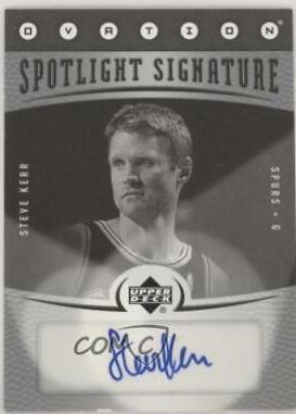 Steve Kerr #SS-SK Basketball Cards 2006 Upper Deck Ovation Spotlight Signature