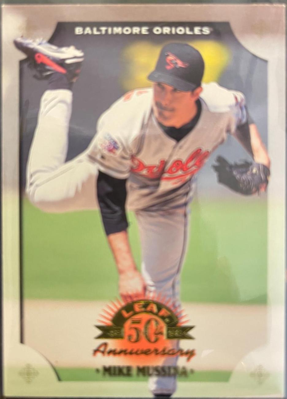 Mike Mussina #43 Baseball Cards 1998 Leaf 50th Anniversary