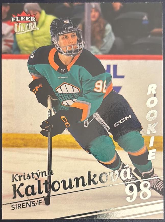 Kristyna Kaltounkova #98 2025 Fleer Ultra Pwhl Hockey