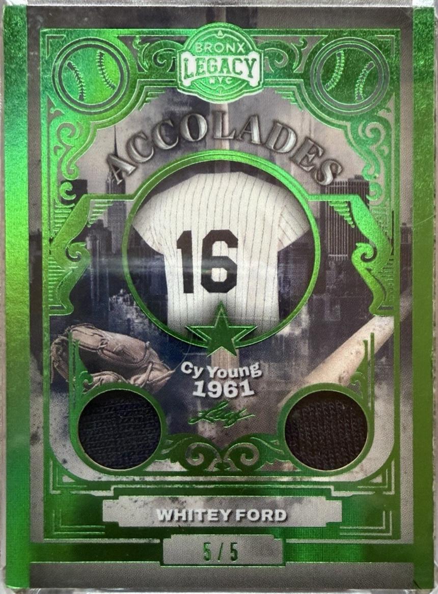 Whitey Ford #A-12 2025 Leaf Bronx Legacy Baseball Accolades