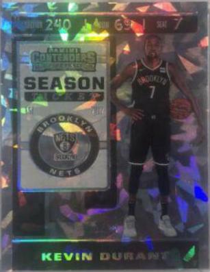 Kevin Durant Cracked Ice #57 2019 Panini Contenders Basketball