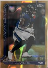 Zay Flowers [Leather Gold] #22 Prices | 2025 Topps Chrome