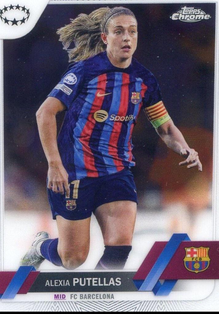 Alexia Putellas #1 Soccer Cards 2022 Topps Chrome UEFA Women's Champions League