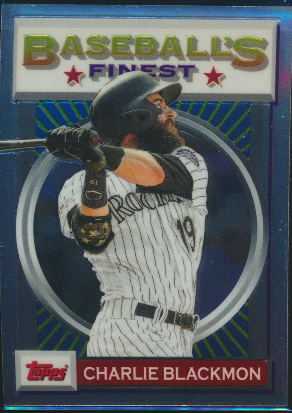 Charlie Blackmon #6 Baseball Cards 2020 Topps Finest Flashbacks