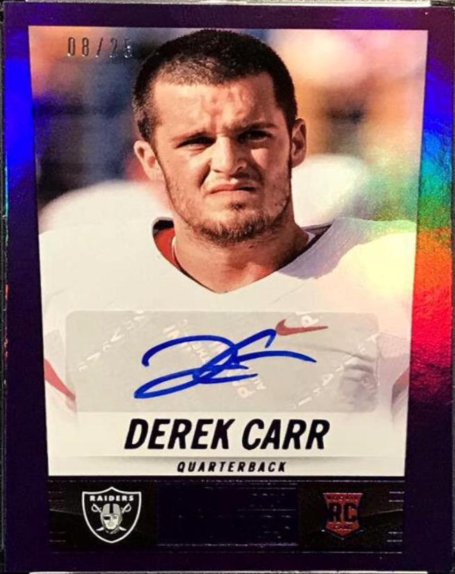 Derek Carr [Autograph Purple] #364
