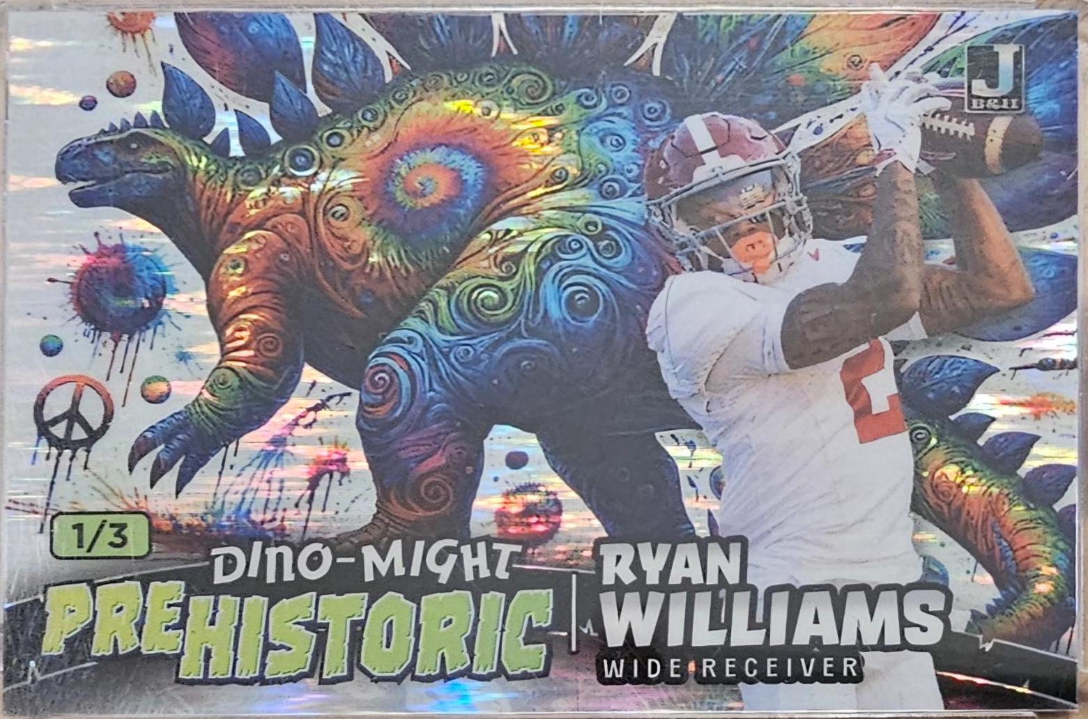 Ryan Williams #PHSTG3-RW 2024 Wild Card Alumination Dino Might Pre Historic Football