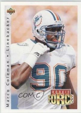 Marco Coleman #405 Football Cards 1992 Upper Deck