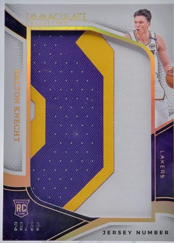 Dalton Knecht #49 2024 Panini Immaculate Jersey Number Patch Basketball
