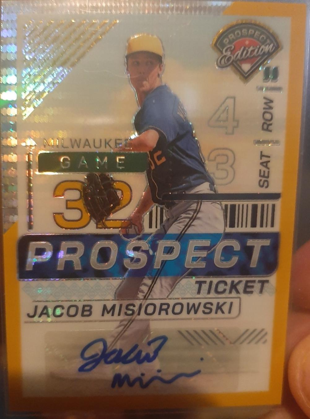 Jacob Misiorowski [Gold Holo Ticket Signature] #156