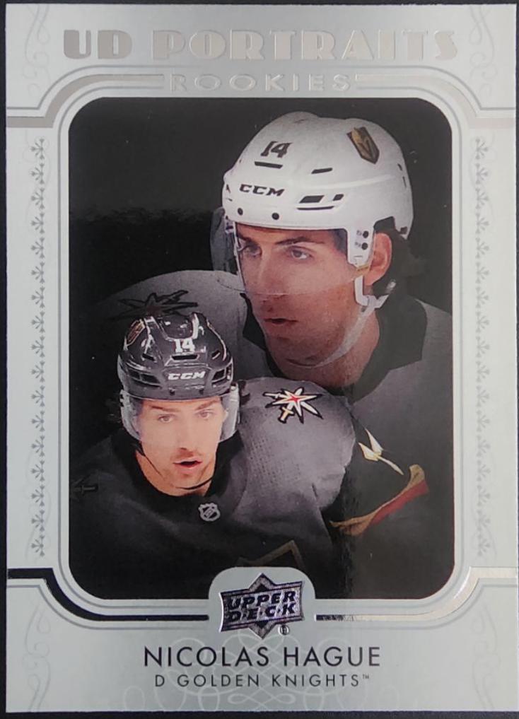 Nicolas Hague #P-76 2019 Upper Deck Portraits Hockey