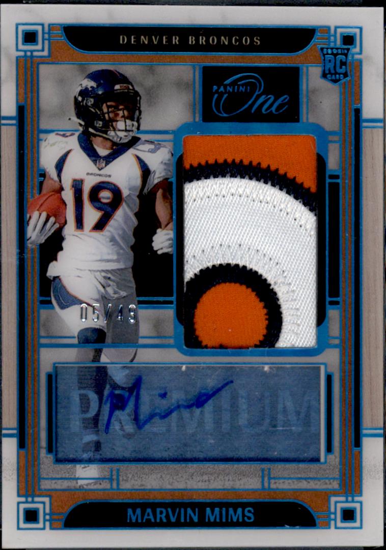 Marvin Mims [Blue Patch Autograph] #130