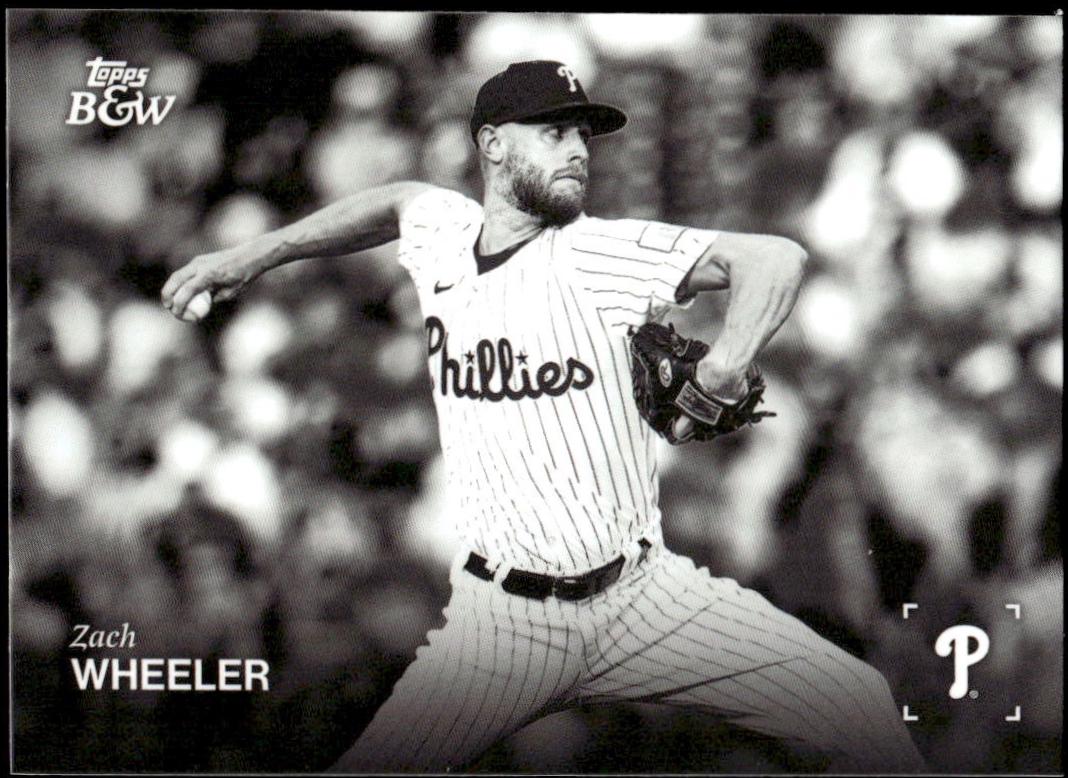 Zack Wheeler #105 2025 Topps Black & White Baseball