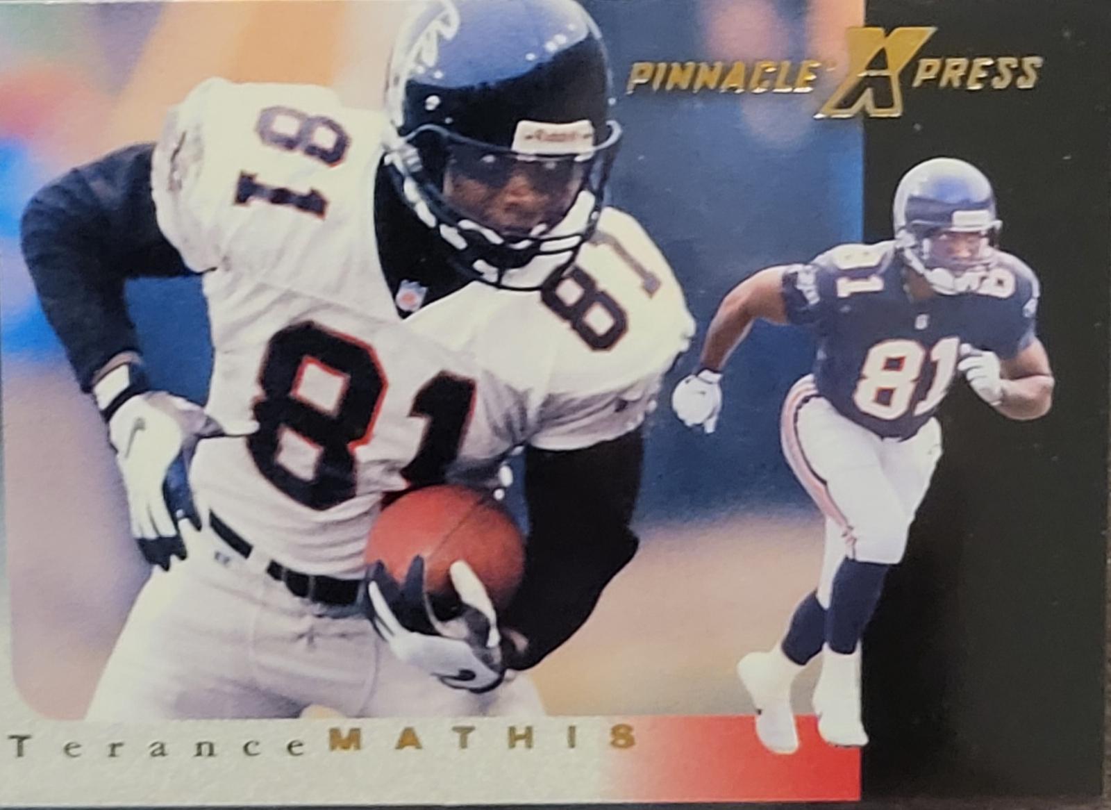 Terance Mathis #44 Football Cards 1997 Pinnacle X Press
