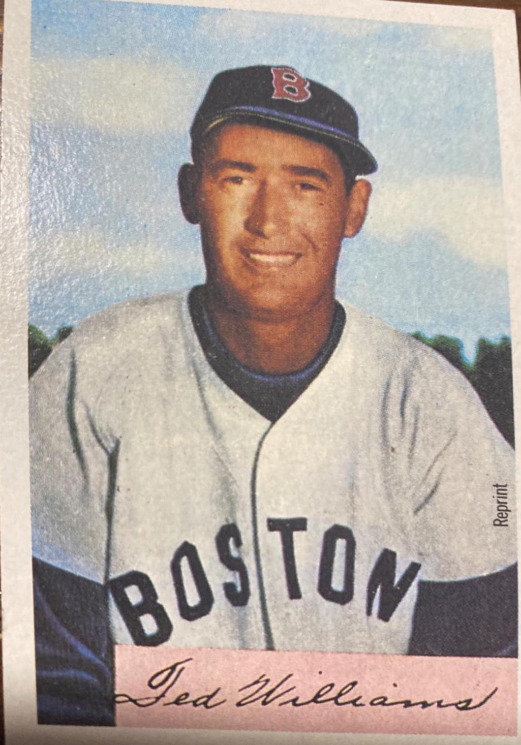 Ted Williams Baseball Cards 1989 Bowman Insert