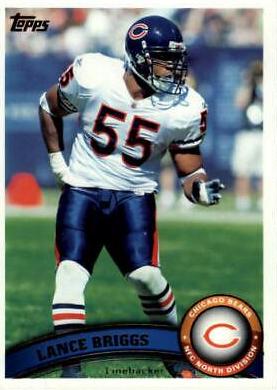 Lance Briggs #5 Football Cards 2011 Topps