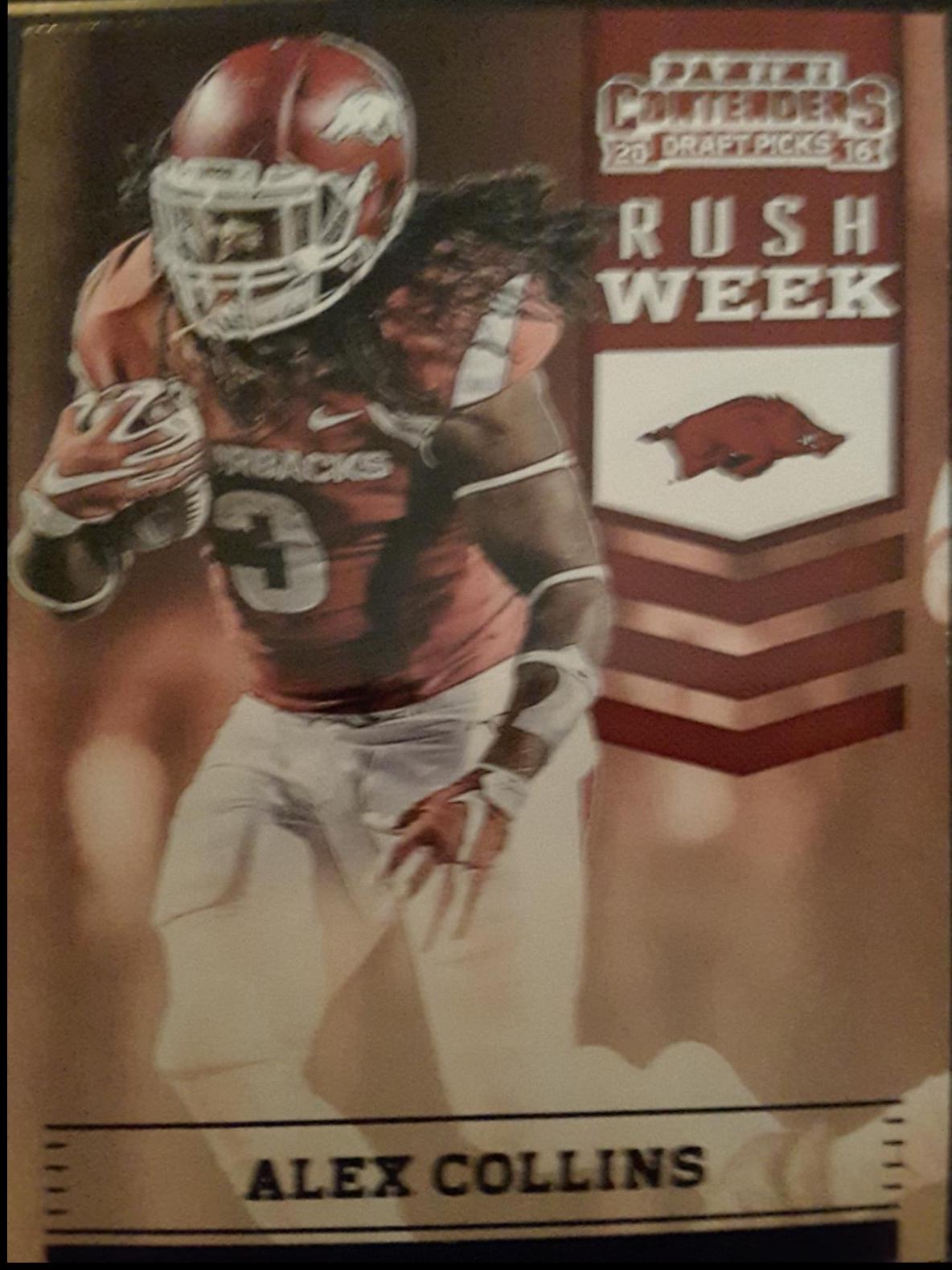 Alex Collins #15 Football Cards 2016 Panini Contenders Draft Picks Rush Week