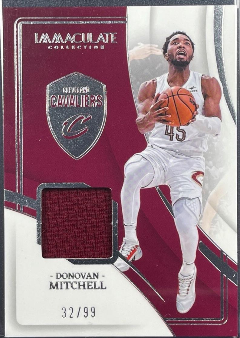 Donovan Mitchell #21 Basketball Cards 2023 Panini Immaculate Materials