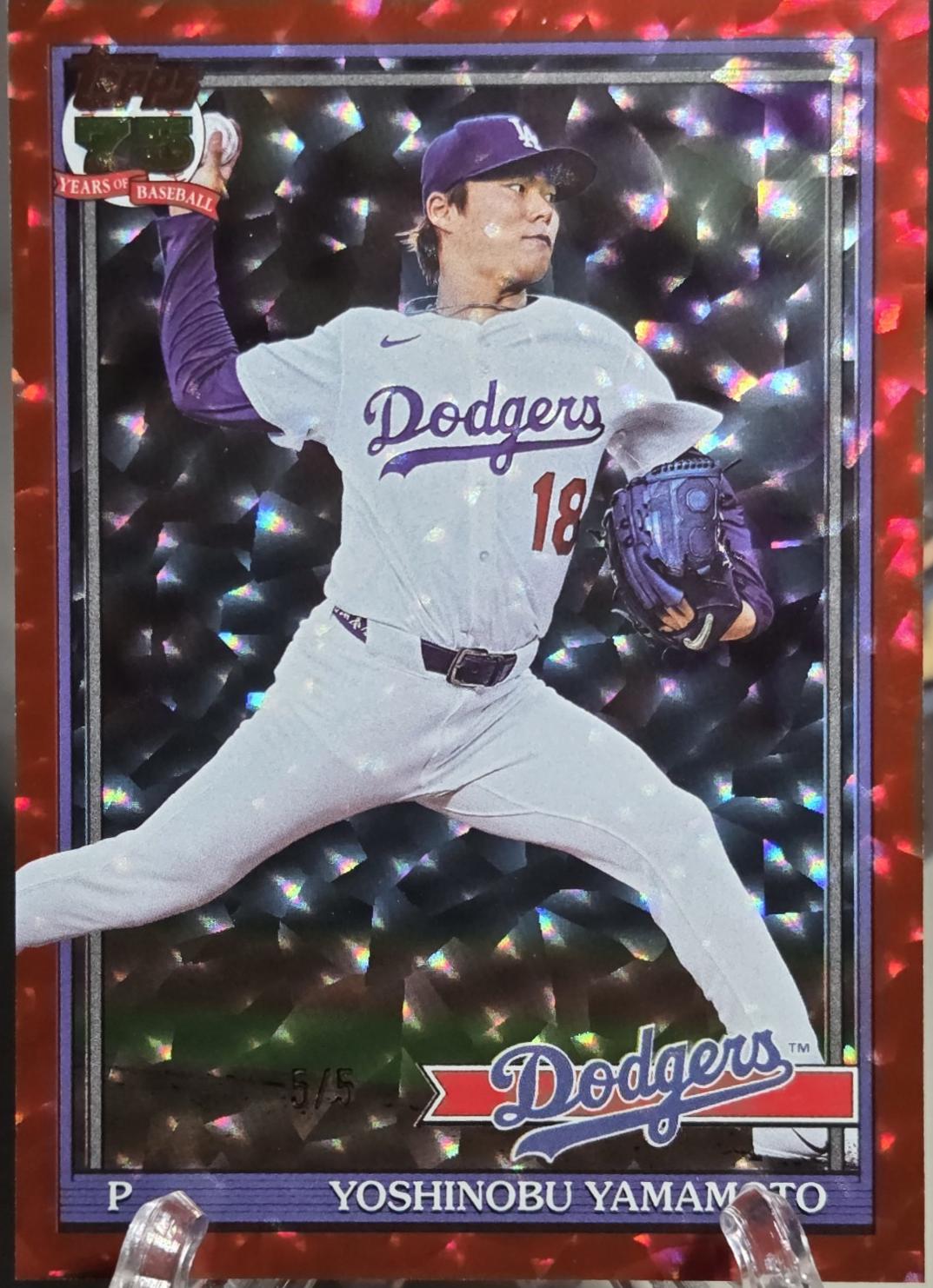 YOSHINOBU OHSUE ベスト Yoshinobu Yamamoto [Red Crackleboard Foil] #T91-55 Prices | 2026
