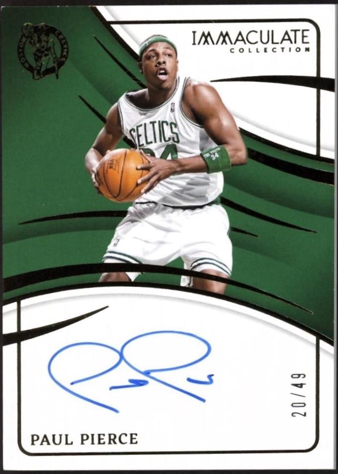 Paul Pierce #5 Basketball Cards 2023 Panini Immaculate Signature