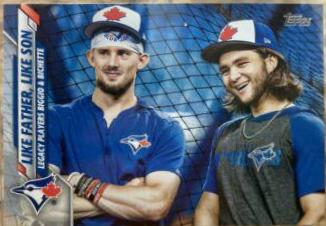 Cavan Biggio, Bo Bichette #61 Baseball Cards 2020 Topps