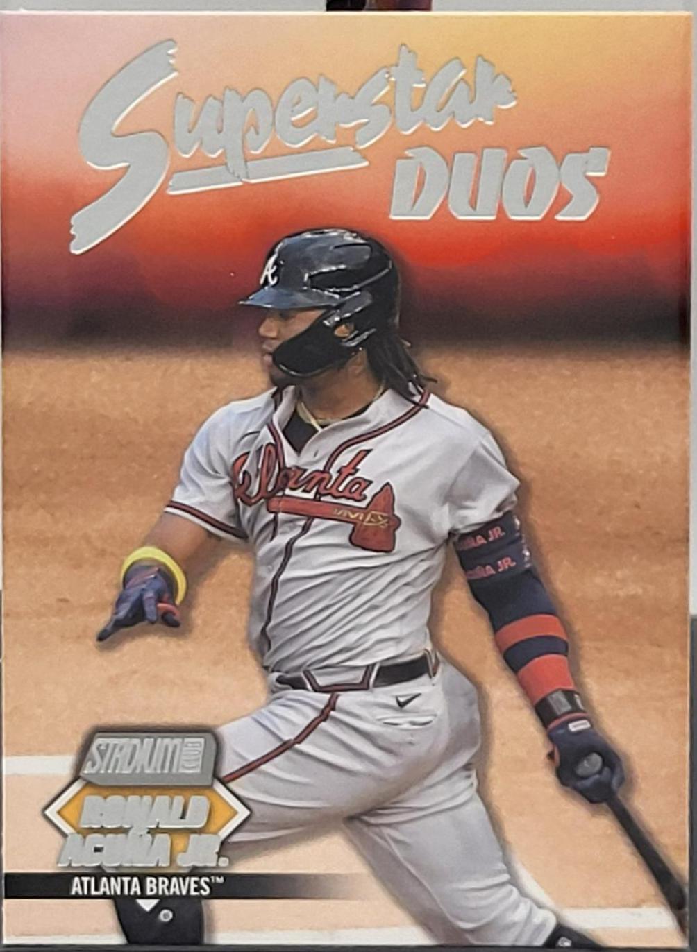 Ronald Acuña Jr. / Freddie Freeman #SD-4 Basketball Cards 2021 Stadium Club Superstar Duos