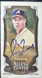 Greg Maddux #MA-GM 2024 Topps Allen & Ginter Mini Baseball Autograph