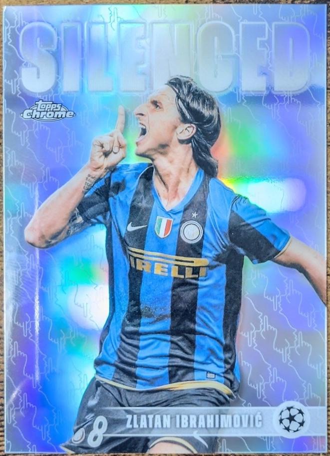 Zlatan Ibrahimovic #SHH-3 2025 Topps Chrome UEFA Silenced