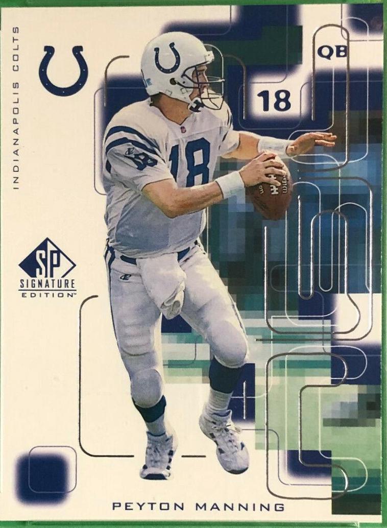 Peyton Manning #45 Football Cards 1999 SP Signature