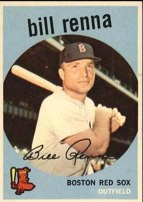 Bill Renna #72 Baseball Cards 1959 Topps