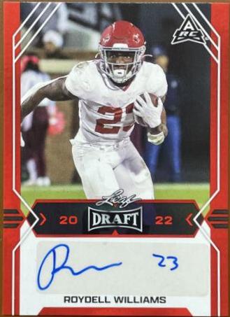 Roydell Williams #BA-RW1 2022 Leaf Draft Autographs Football