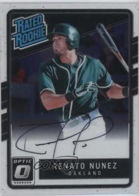 Renato Nunez #RRS-RN 2017 Panini Donruss Optic Rated Rookie Signatures Baseball