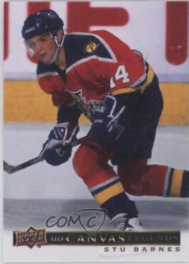 Stu Barnes #C-100 Hockey Cards 2020 SP Signature Edition Legends UD Canvas