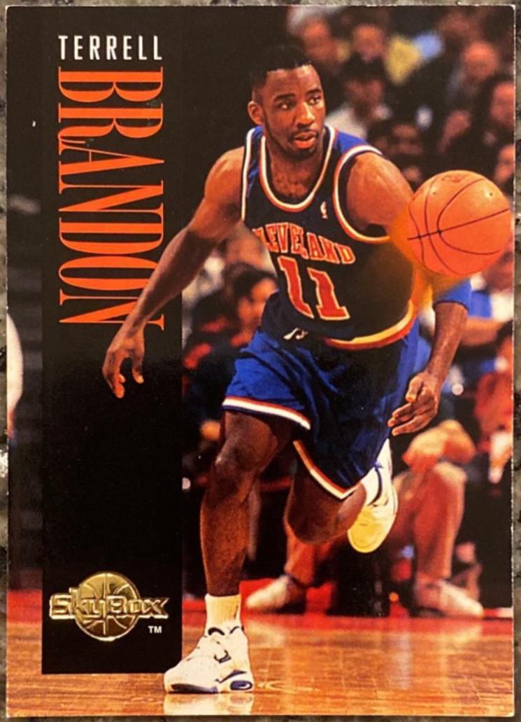 Terrell Brandon #28 Basketball Cards 1994 SkyBox Premium