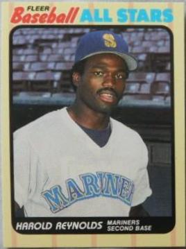 Harold Reynolds #34 1988 Fleer Baseball All Stars