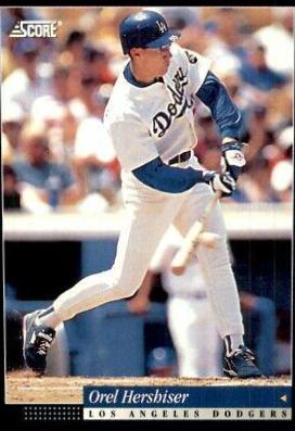 Orel Hershiser #102 Baseball Cards 1994 Score