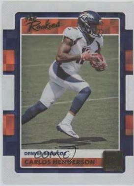 Carlos Henderson #21 Football Cards 2017 Panini Donruss the Rookies