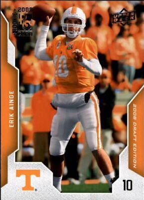 Erik Ainge #36 Football Cards 2008 Upper Deck Draft Edition