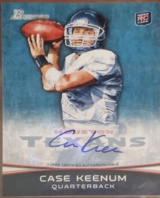 Case Keenum [White Jersey Autograph] #196