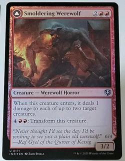 Smoldering Werewolf // Erupting Dreadwolf