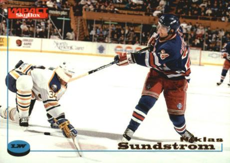 Nicklas Sundstrom #85 Hockey Cards 1996 SkyBox Impact