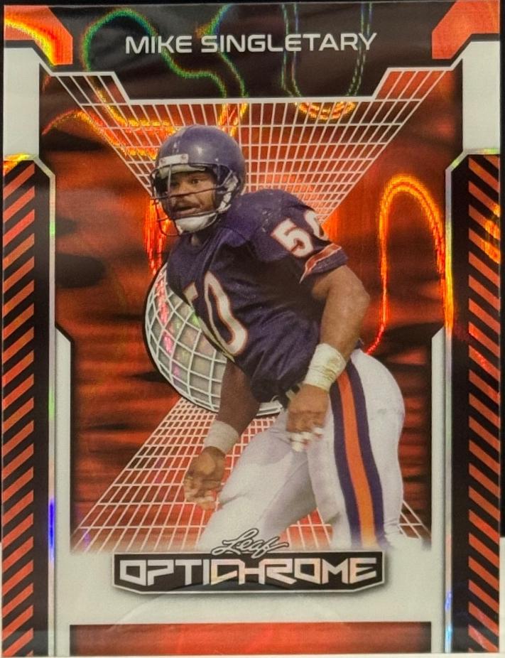 Mike Singletary #185 2025 Leaf Optichrome Football