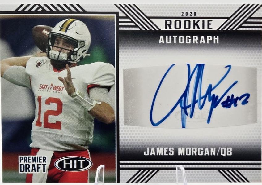 James Morgan #A15 2020 Sage Hit Rookie Autograph Football