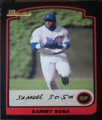 Sammy Sosa #7 Baseball Cards 2003 Bowman
