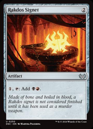 Rakdos Signet #250 Magic Duskmourn: House of Horror Commander