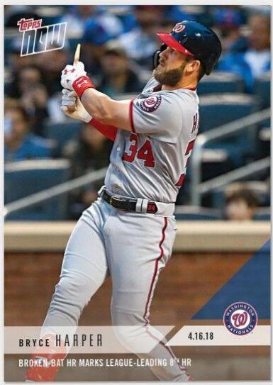 Bryce Harper #86 Baseball Cards 2018 Topps Now