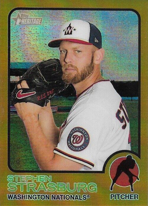 Stephen Strasburg [Chrome Gold Border Refractor] #139