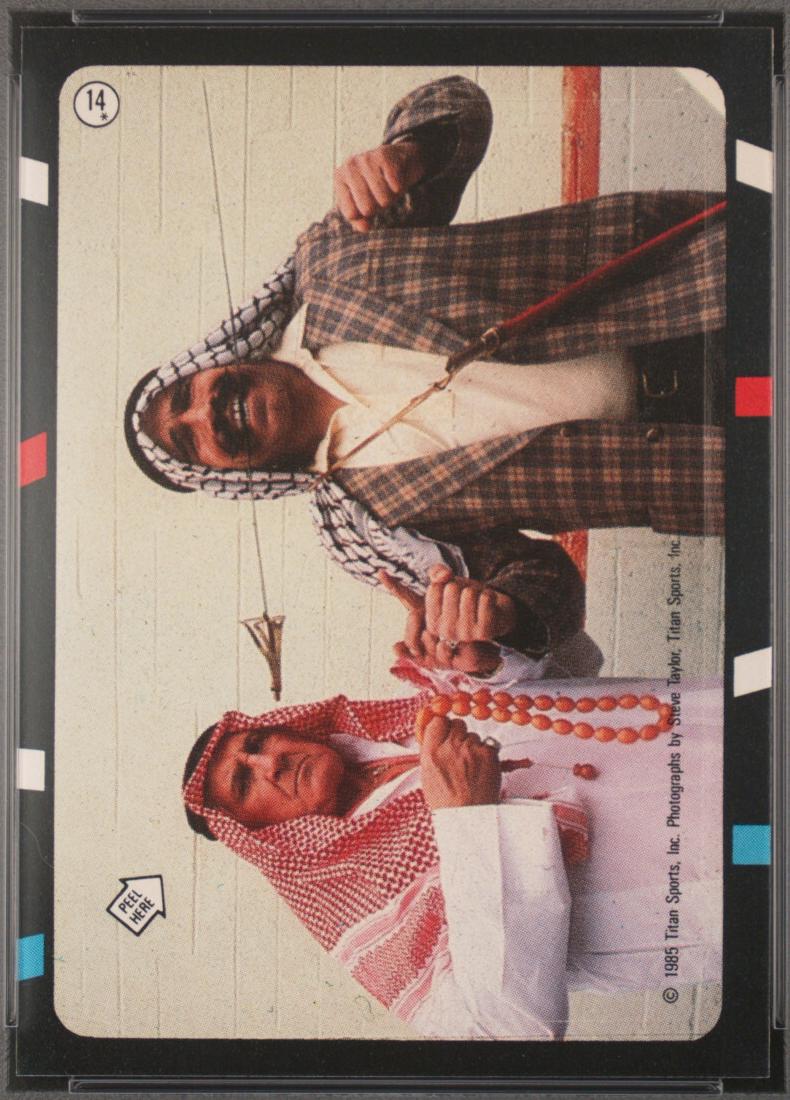 Freddy Blassie, Iron Sheik #14 Wrestling Cards 1985 O Pee Chee WWF Stickers