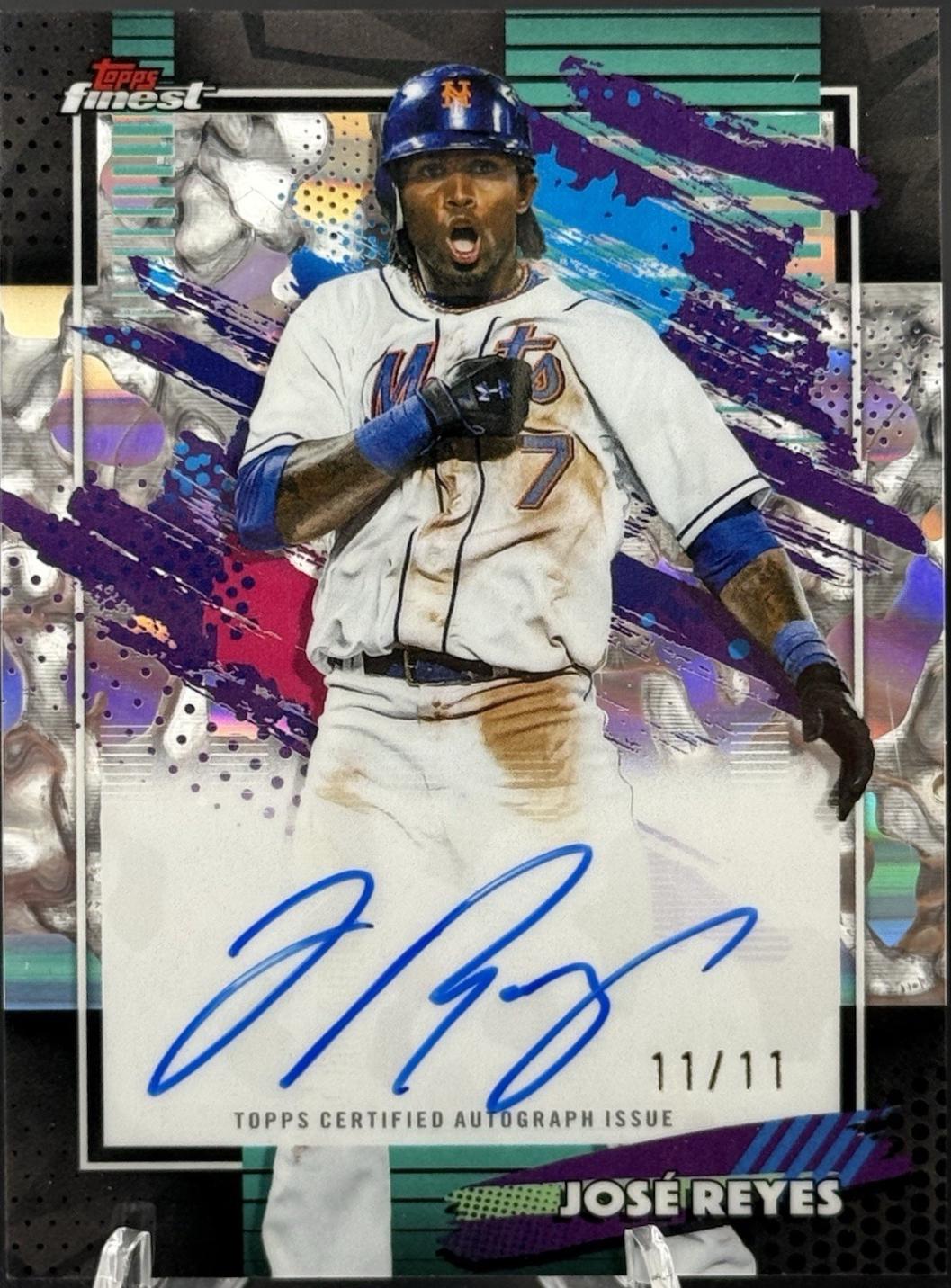 Jose Reyes #FA-JR 2026 Topps Finest Autograph Baseball
